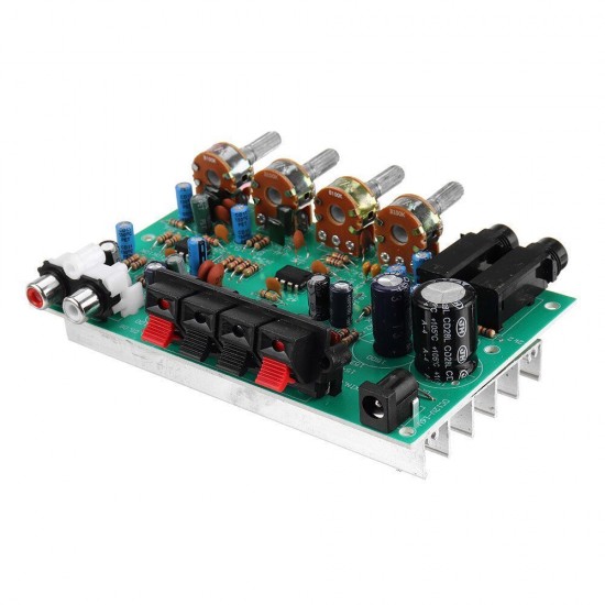 DX0809 Stereo Amplifier Board Dual Channel Karaoke with Microphone Jack Audio Modified Motherboard