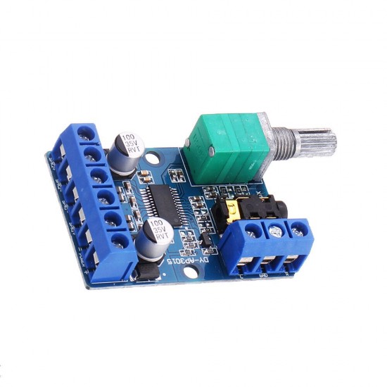 DY-AP3015 DC 8-24V 30W x 2 Class D Dual Channel High Power Stereo Digital Amplifier Board with Adjustable Volume Potentiometer