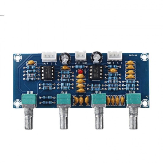 XH-A901 Digital Power Amplifier Board DC Tone Board High and Low Tone Adjustment Pre-board DC12-24V