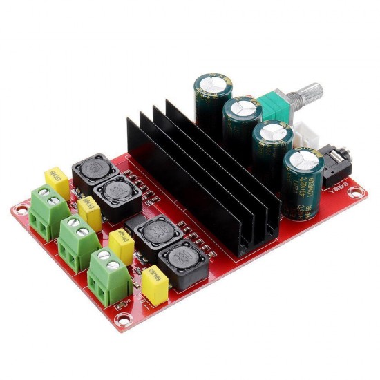 XH-M190 TDA3116D2 2x100W High Power Digital Power Amplifier Board TPA3116 Dual Channel Amplifier Board 12-24V