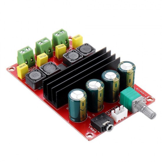 XH-M190 TDA3116D2 2x100W High Power Digital Power Amplifier Board TPA3116 Dual Channel Amplifier Board 12-24V