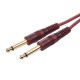 Dual RCA to Dual TS 6.35mm Audio Cable Audio Signal Cable for Mixer Amplifier Speaker Red