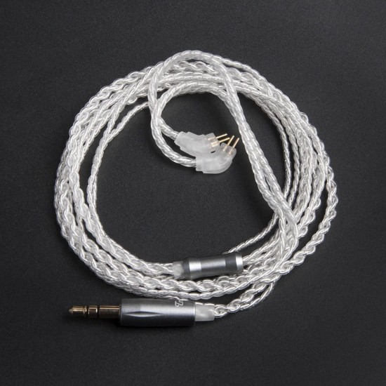 Earphone Replacement Cable Upgraded Silver Plated Cable Use For V10 KZ ZS6 ZS5 ZS3 ZST ZSR