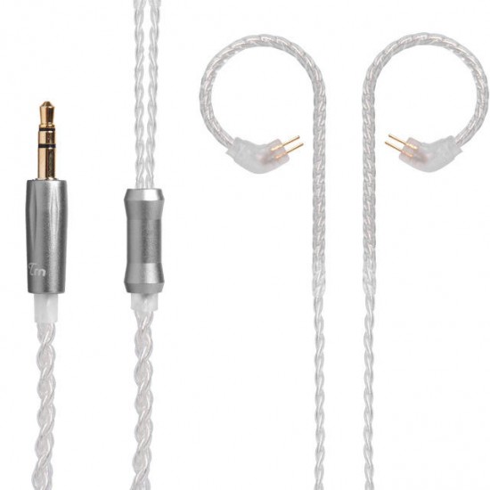 Earphone Replacement Cable Upgraded Silver Plated Cable Use For V10 KZ ZS6 ZS5 ZS3 ZST ZSR