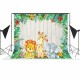 3x5FT 5x7FT Vinyl Lion Elephant Giraffe Photography Backdrop Background Studio Prop