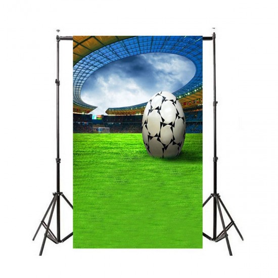 3x5FT Football Grassland Stadium Theme Photography Backdrop Studio Prop Background