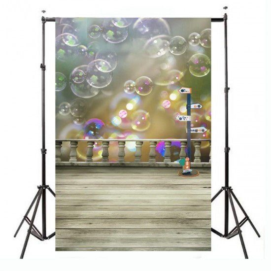 3x5Ft Cloth Colorful Cute Bubbles Floor Studio Backdrop Photography Prop Background