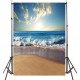 3x5ft 5x7ft Sunny Sea Beach Photography Backdrop Studio Prop Background