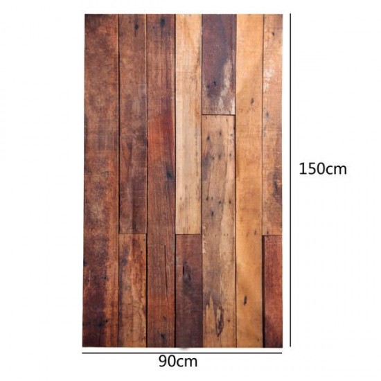 3x5ft 90x150cm Wooden Floor Studio Prop Photography Backdrop Background