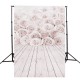 3x5ft Valentine's Day White Roses Love Vinyl Backgrounds Props Photography Backdrops