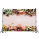 4.92ft x 6.56ft Vinyl Fabric Flowers Photography Background Cloth Photo Backdrop for Wedding Party Family Photography