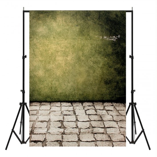 5X7FT Retro Brick Wall Floor Photography Backdrop Background Studio Prop