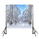 5x3FT 7x5FT 9x6FT Ice Snow Snowflake Forest Photography Backdrop Background Studio Prop