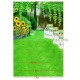 5x3ft 7x5ft 9x6ft E71808 Ethylene Propylene Sunflower Green Lawn Photography Backdrop Photo Background