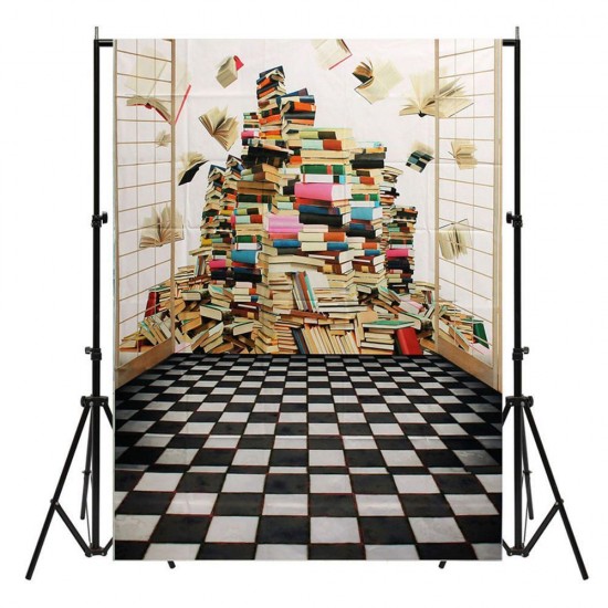 5x7FT Book Scenery Photography Backdrop Studio Prop Background