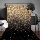 5x7FT Gradual Change Glitter Black Gold Dots Photography Backdrop Studio Prop Background