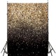 5x7FT Gradual Change Glitter Black Gold Dots Photography Backdrop Studio Prop Background