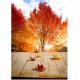 5x7FT Vinly Autumn Falls Maple Photography Backdrop Background Studio Prop