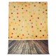 5x7FT Vinyl Cute Yellow Colorful Dot Wood Floor Photography Backdrop Background Studio Prop