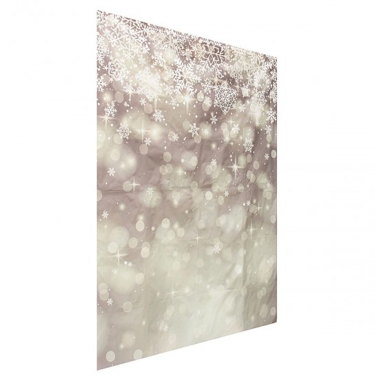 5x7ft Vinyl Christmas Snow Photography Backdrop Background Studio Photo Props
