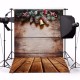 7x5FT Christmas Gifts Wood Floor Wall Background Backdrop Studio Photography Photo Prop