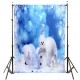 7x5ft 2.1x1.5m Fantasy Snowman Christmas Theme Photography Studio Prop Background Backdrop