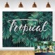 Forest Backdrop Green Tropical Leaves Vinyl Backdrops Palm Trees and Monstera Photography Background for Interior Room Wallpaper Summer Camp Photo Studio Props