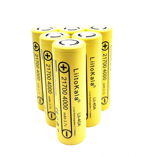 4PCS Lii-40A 21700 Battery 4000mah 3.7V 40A Rechargeable Li-Ni Battery