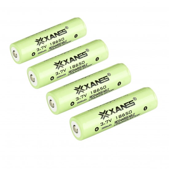 8pcs 3.7V 2600mAh Protected Rechargeable 18650 Li-ion Battery