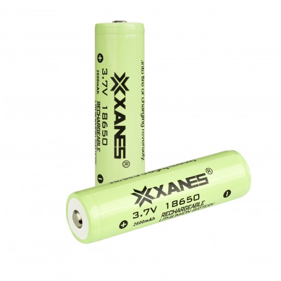 8pcs 3.7V 2600mAh Protected Rechargeable 18650 Li-ion Battery