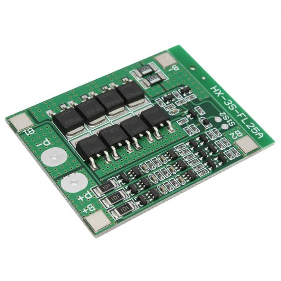 50pcs 3S 11.1V 25A 18650 Li-ion Lithium Battery BMS Protection PCB Board With Balance Function