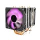 CPU Silent 3 Fan 4 Heat Pipe 3 Wire RGB Colorful Intelligent Temperature Control CPU Cooler Cooling Fan for Intel 775/1150/1151/115 U8Z6