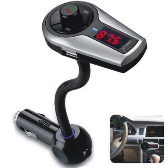 USB LCD BT MP3 Player FM Transmitter Hands Free Kit