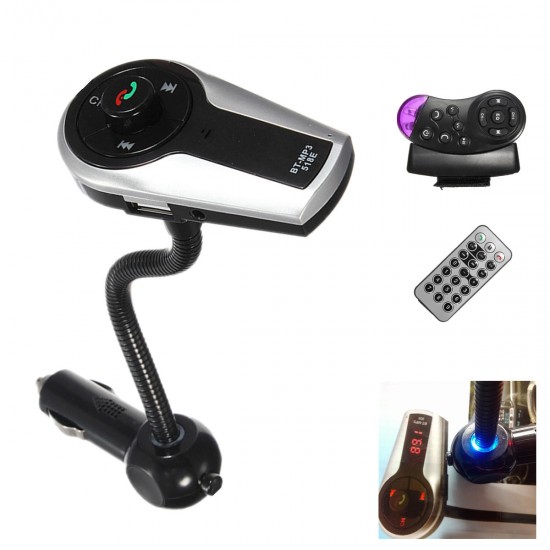 USB LCD BT MP3 Player FM Transmitter Hands Free Kit