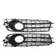 Front Fog Light Lamp Grille Grill Cover Honeycomb Hex Chrome Silver For Audi A3 8P S-Line 2009-2012