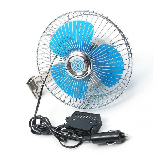 15cm Portable Deluxe Oscillating 6 Inch Fan Auto Caravan Boat Truck Car Vehicle