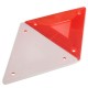 2pcs Triangular Side Red Reflectors For Car Truck Van Trailers Caravans Lorry Bus