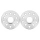 2x Alloy Hubcentric Wheel Spacer Shims 5x100/112 57.1 15mm Bolt For VW Volkswagen