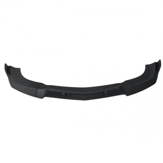 3PCS Matte Black Front Bumper Lip Spoiler Cover Trim For Mercedes-Benz W204 2008-2014