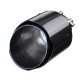 63MM Inlet 114MM Outlet Car Carbon Fiber Stainless Steel Car Rear Exhaust Tip Pipe Muffler Adapter Reducer Connector