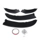 Car Universal Carbon Fiber Look Matte Black Front Bumper Splitter Lip Body Kits For BMW 4 Series