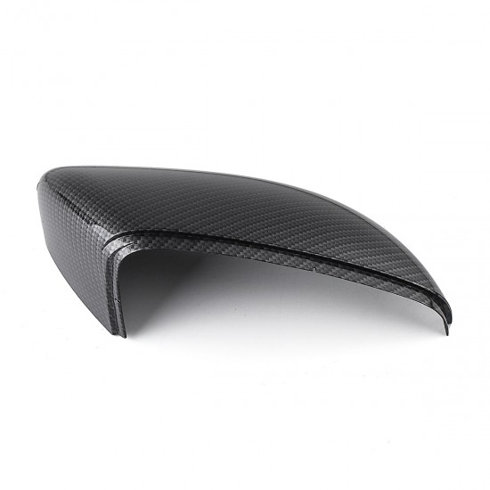 Carbon Fiber Left/Right Side Wing Door Rearview Mirror Cover Cap For VW Touran Golf MK6