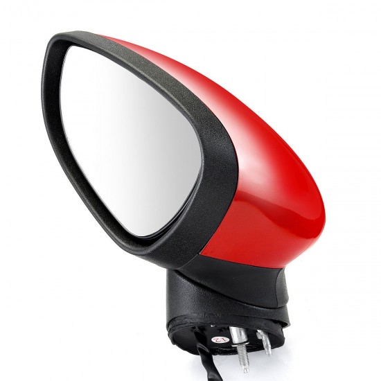 Electric Wing Door Mirror Painted Red Left Driver For Ford Fiesta Mk7 2008-2012