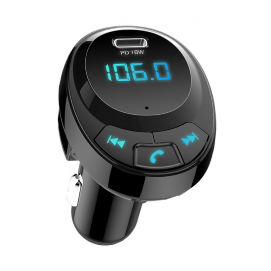 BT09 bluetooth 5.0 Chip Car Charger PD18W Auto MP3 Player Hands-free One-touch Call DC5V Dual USB 3.1A U Disk TF Card