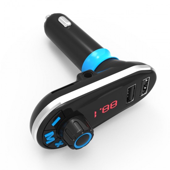 bluetooth Car Kit MP3 Player FM Transmitter Dual USB Car Charger Remote Control