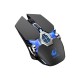 X13 Dual Mode Wireless Optical Mechanical Mouse 2.4GHz bluetooth Backlight 3 Gears 2400DPI Adjustable Ergonomic Rechargeable Quiet Gaming Mice