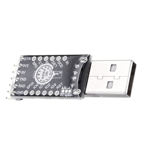 2Pcs CP2104 USB-TTL UART Serial Adapter Microcontroller 5V/3.3V Module Digital I/O USB-A