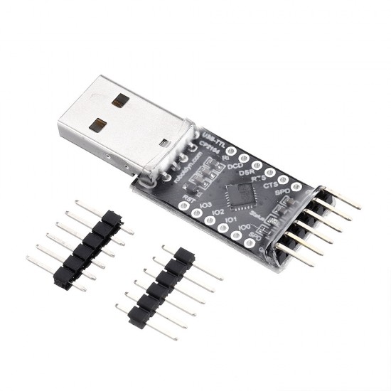 2Pcs CP2104 USB-TTL UART Serial Adapter Microcontroller 5V/3.3V Module Digital I/O USB-A