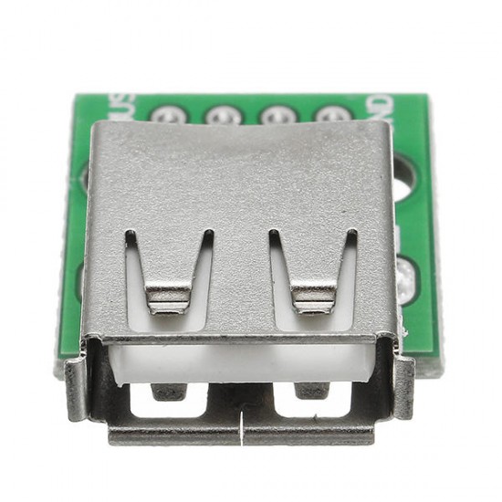 2Pcs USB 2.0 Female Head Socket To DIP 2.54mm Pin 4P Adapter Board