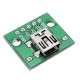 30pcs USB To DIP Female Head Mini-5P Patch To DIP 2.54mm Adapter Board